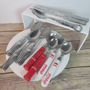 Vintage Coca-Cola & Gibson Stainless Steel Silverware Set